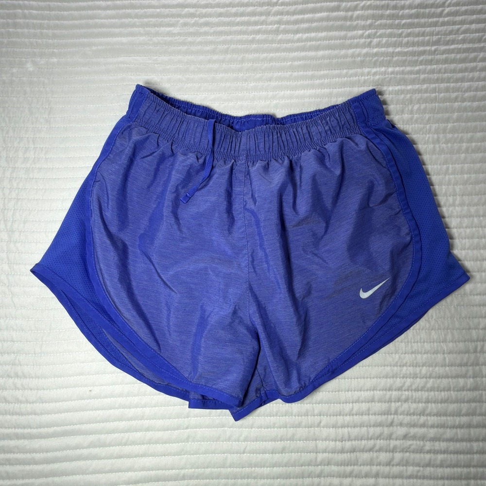 Nike Running Shorts Womens Small Blue Excellent Dri-FIT Tempo Mesh Trim